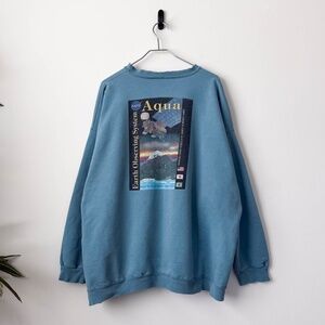 Amazing Vintage Delta II Nasa Launch EOS Space Team Sweatshirt 2011